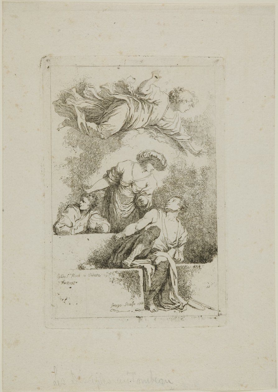 Les Disciples au tombeau - Jean Honore Fragonard