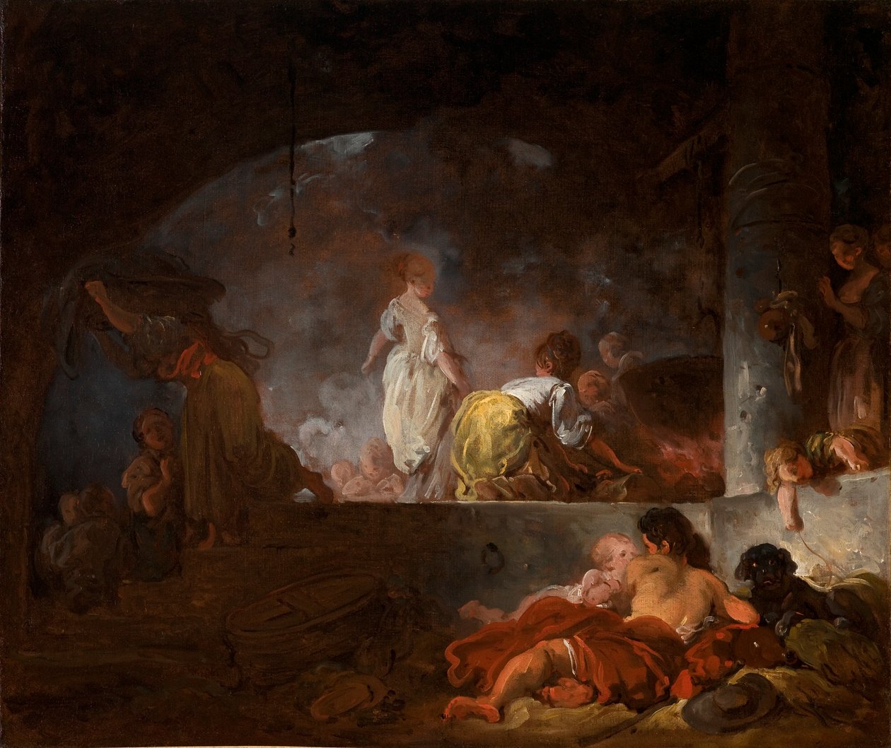 Les Blanchisseuses - Jean Honore Fragonard
