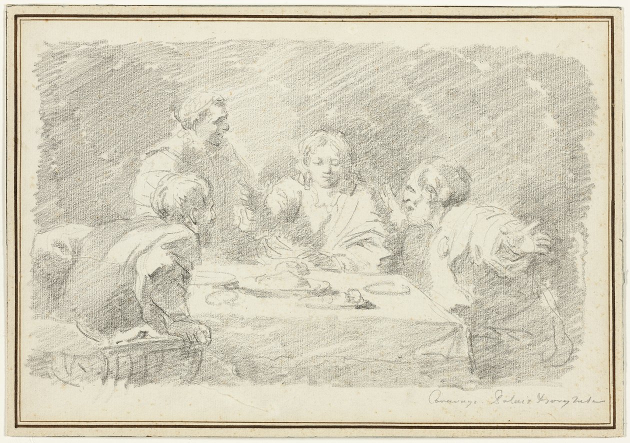 Le Souper à Emmaüs - Jean Honore Fragonard