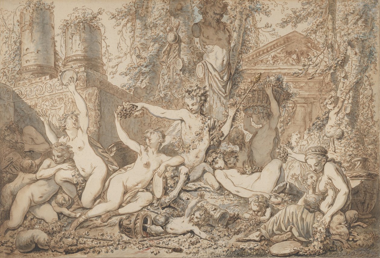 Bacchanale, vers 1765-66 - Jean Jacques Francois Le Barbier