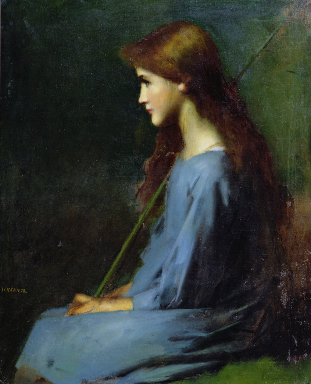 Petite bergère, 19ème siècle - Jean Jacques Henner