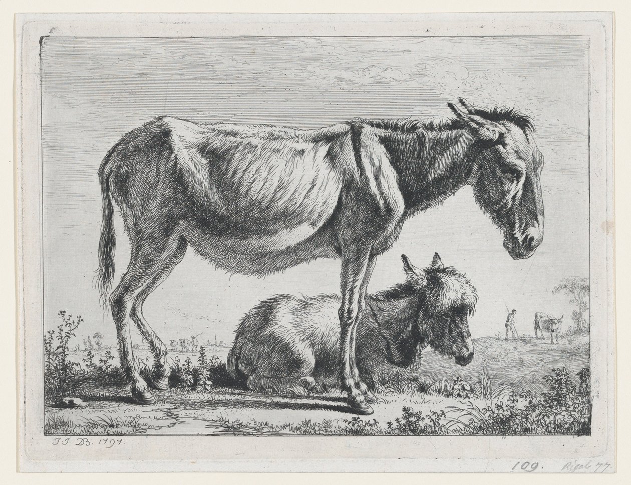 Jenny avec son Poulain - Jean Jacques de Boissieu
