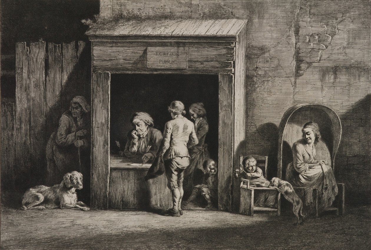 Le scribe public - Jean Jacques de Boissieu