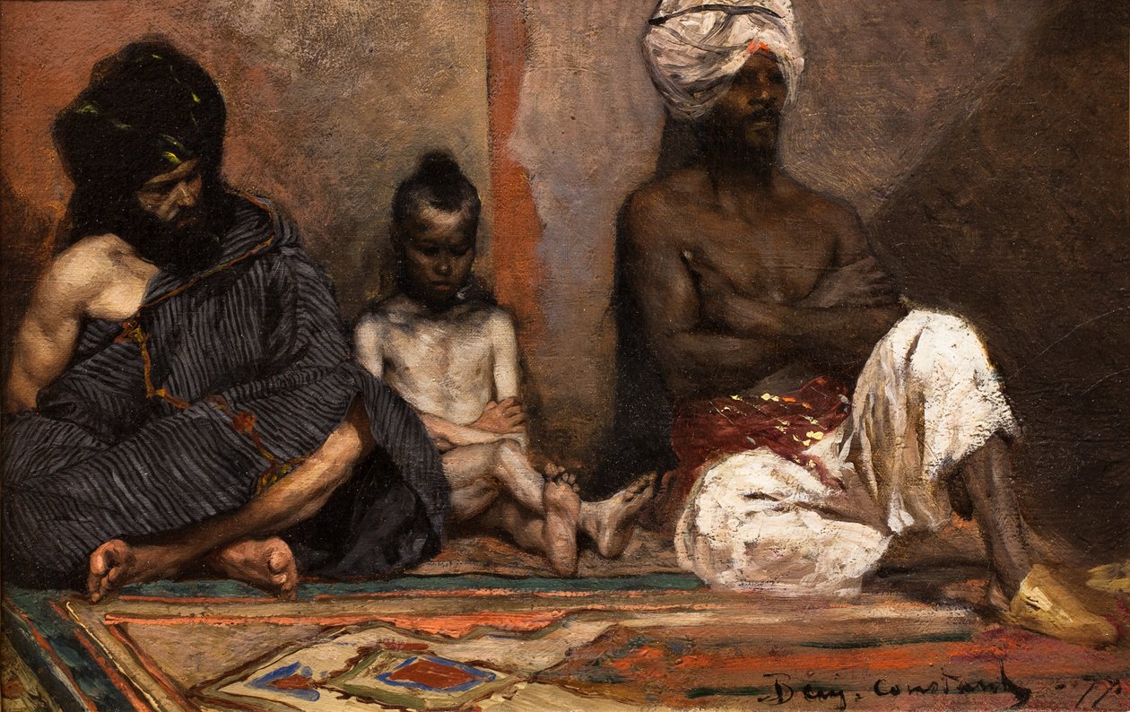 Arabes assis - Jean Joseph Benjamin Constant