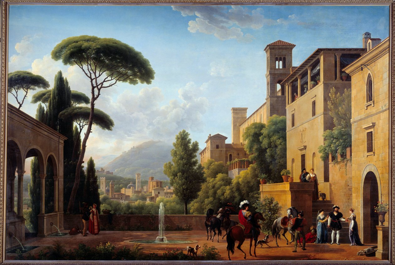 Départ de Bayard de Brescia - Jean Joseph Bidault