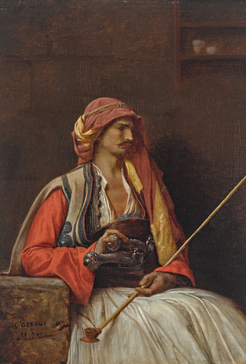 Arnaut assis - Jean Leon Gerome