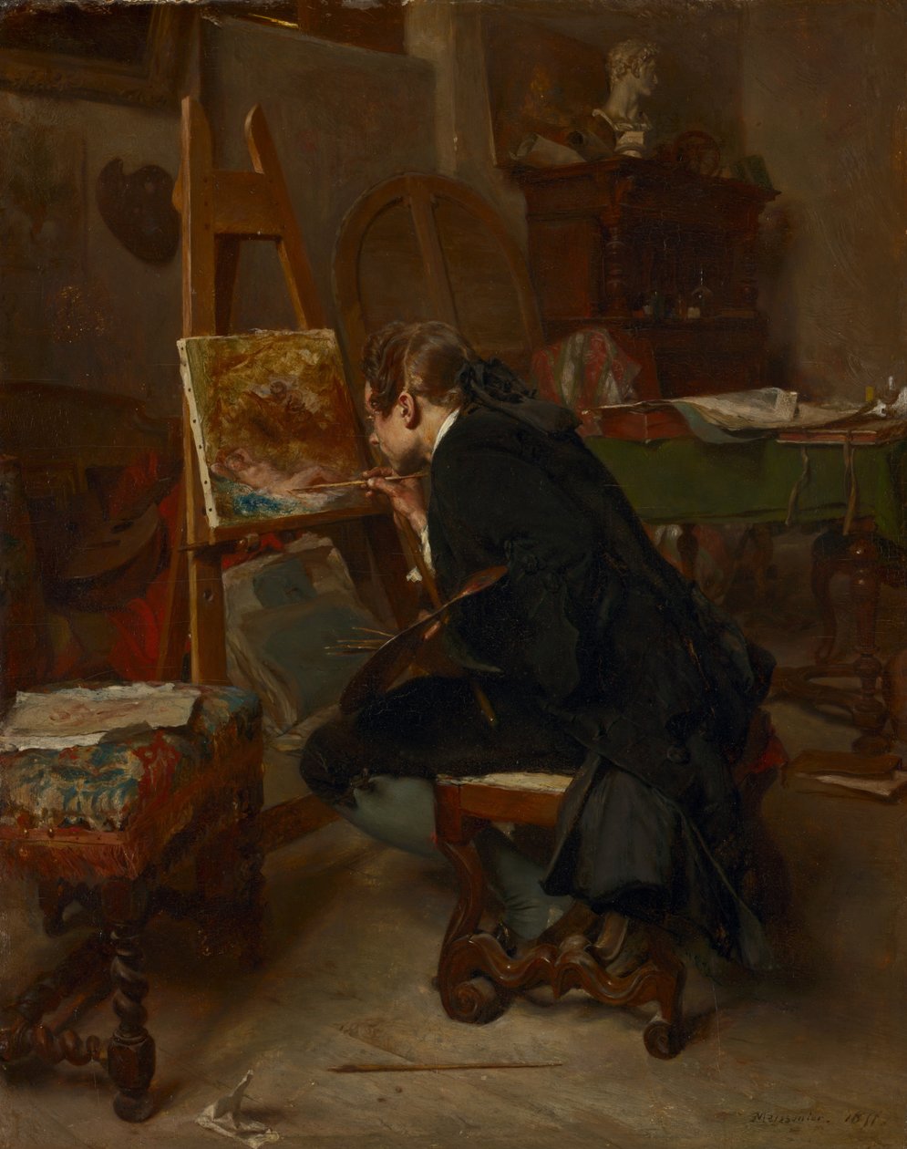 Un peintre, 1855 - Jean Louis Ernest Meissonier