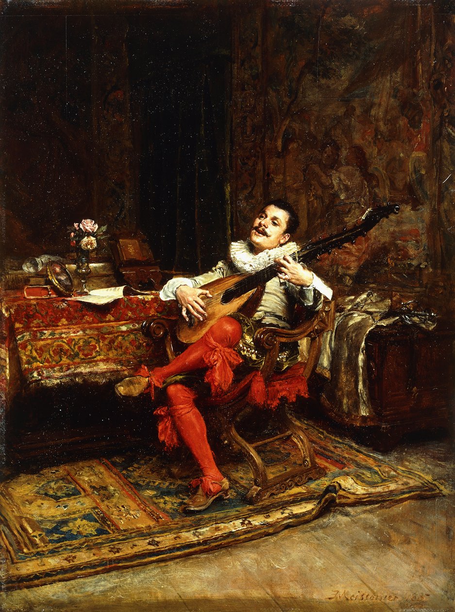 Le joueur de luth, 1887 - Jean Louis Ernest Meissonier