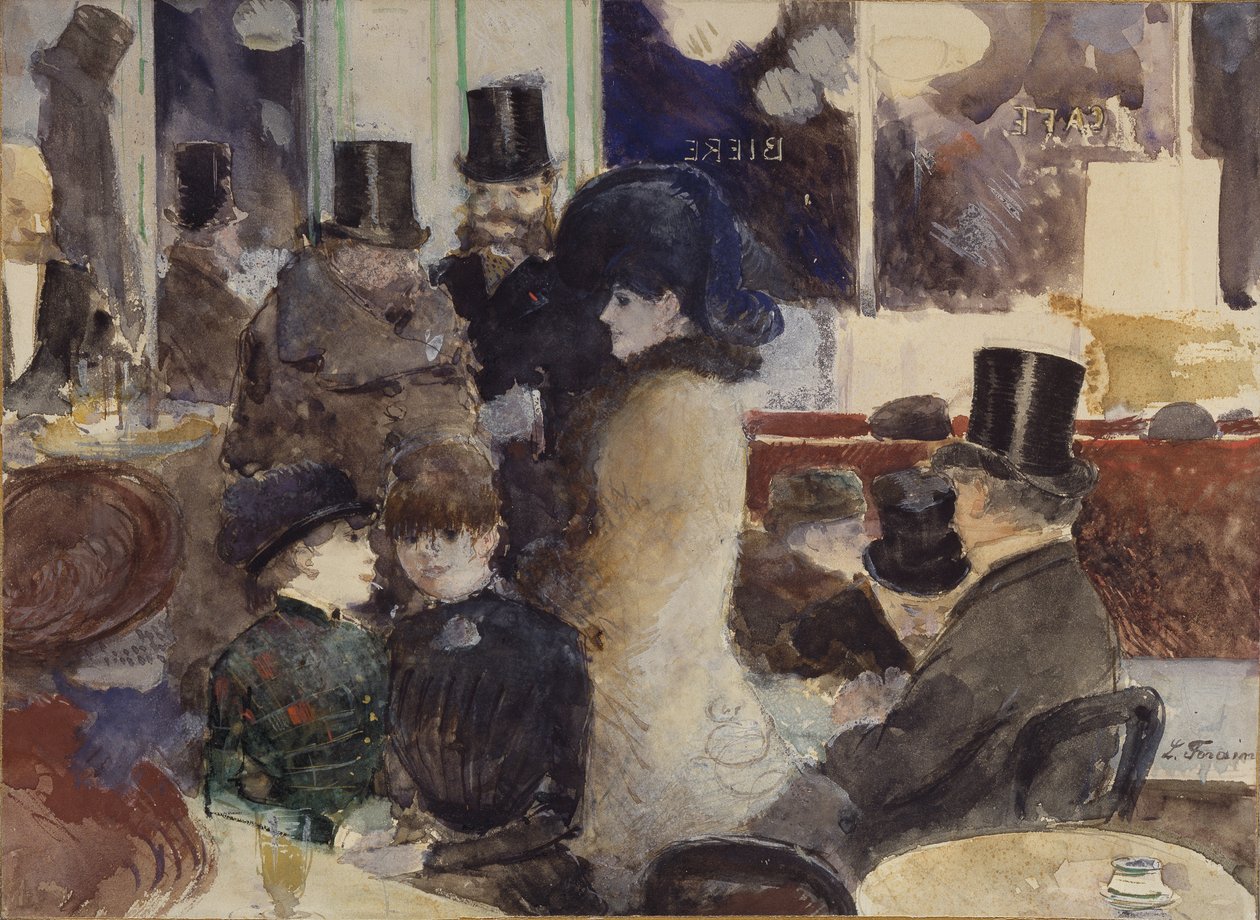 Au café - Jean Louis Forain
