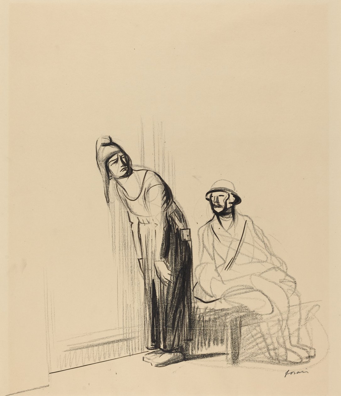 À la conférence de paix - Jean Louis Forain