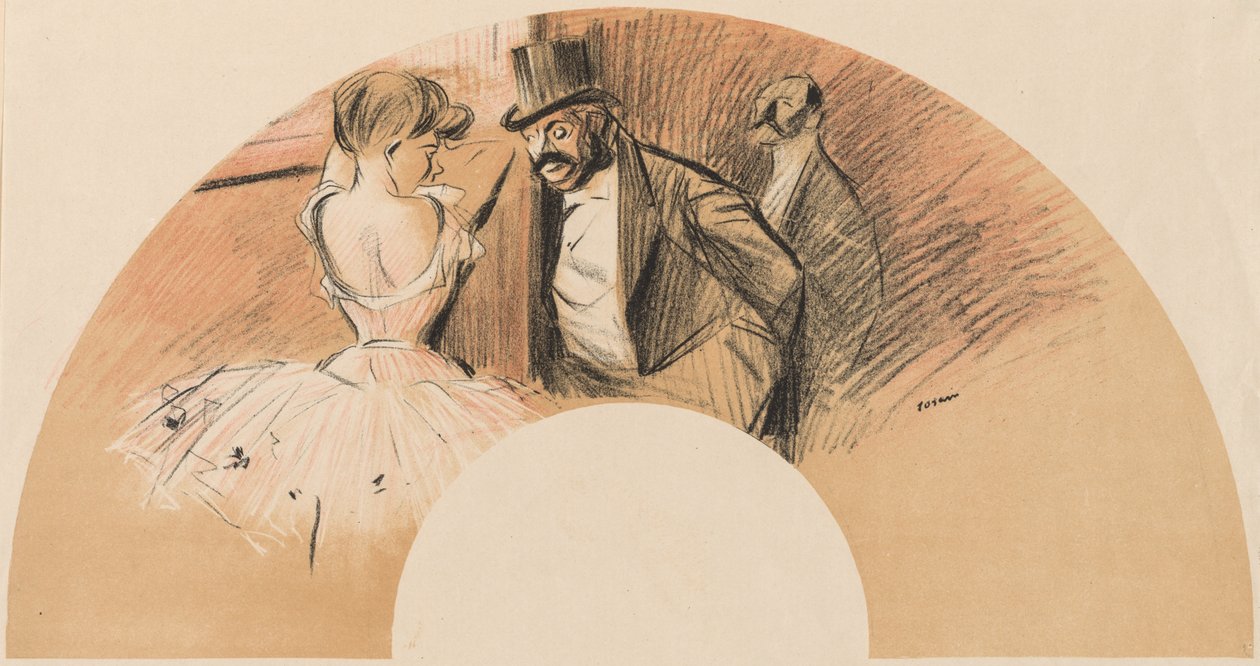 Éventail Bal Gavarni - Jean Louis Forain