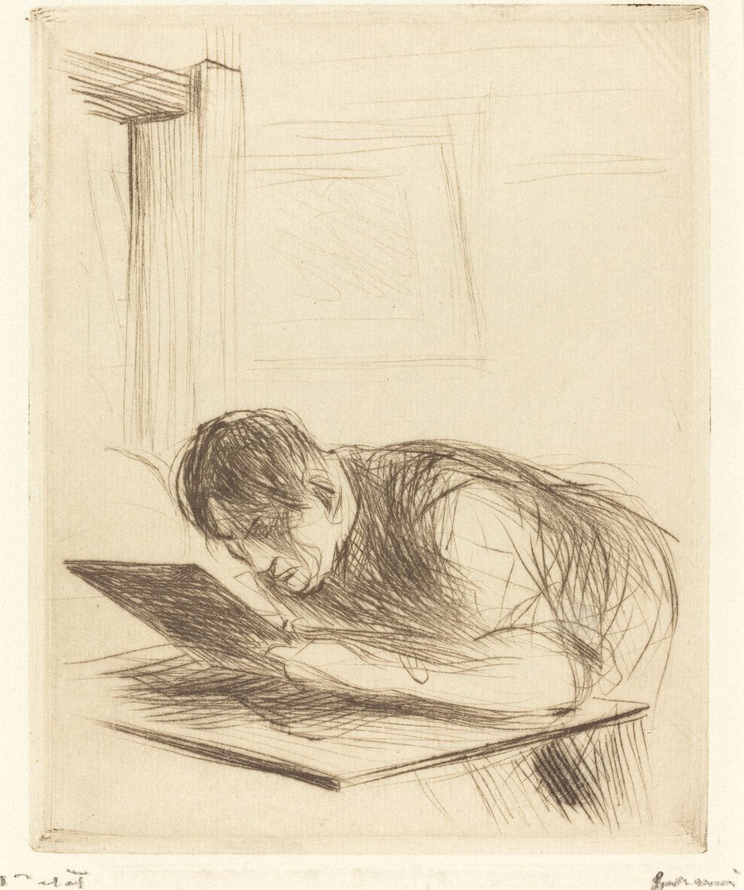 Gravure de Forain (première planche) - Jean Louis Forain