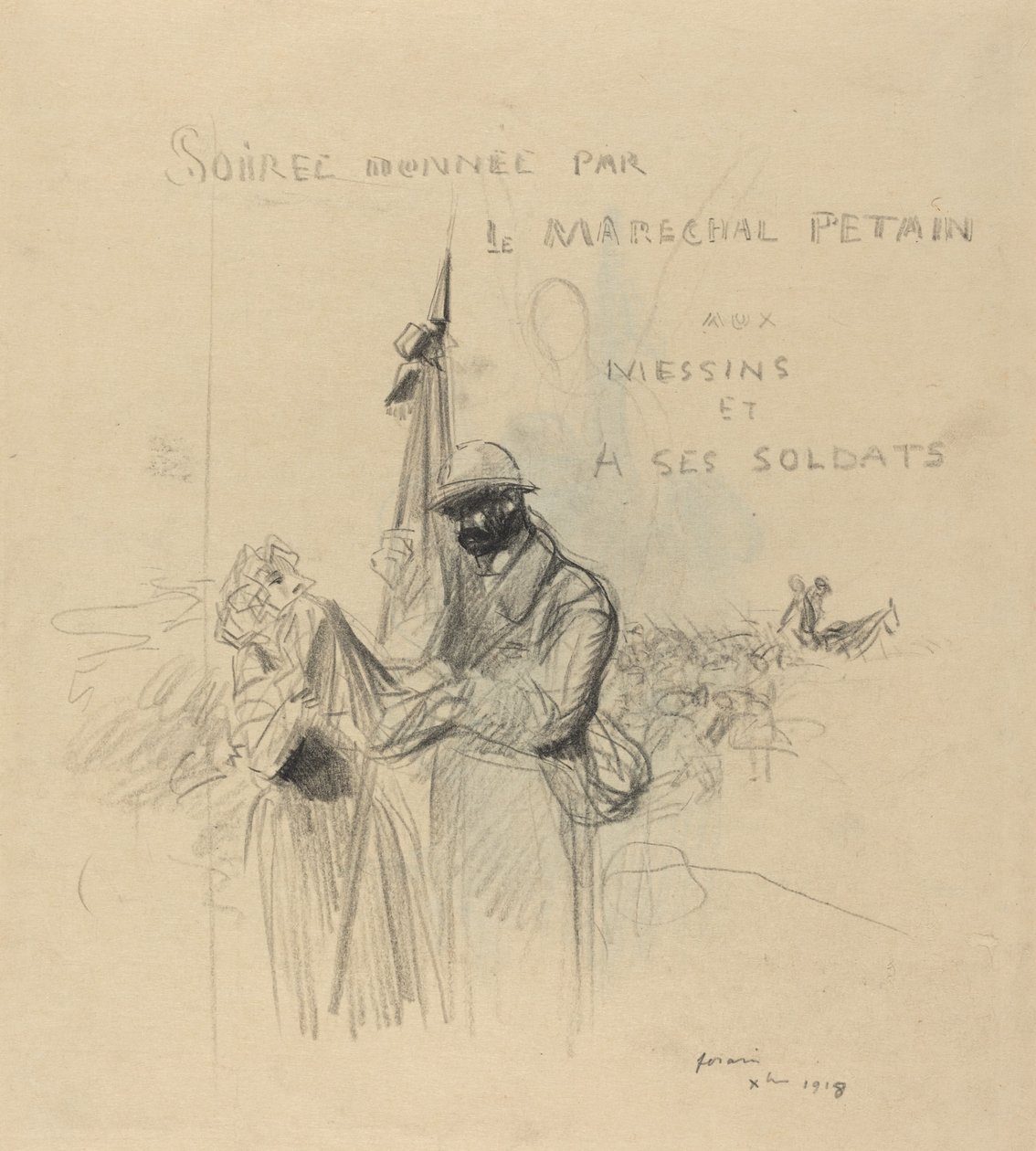 Le Baiser du Drapeau - Jean Louis Forain