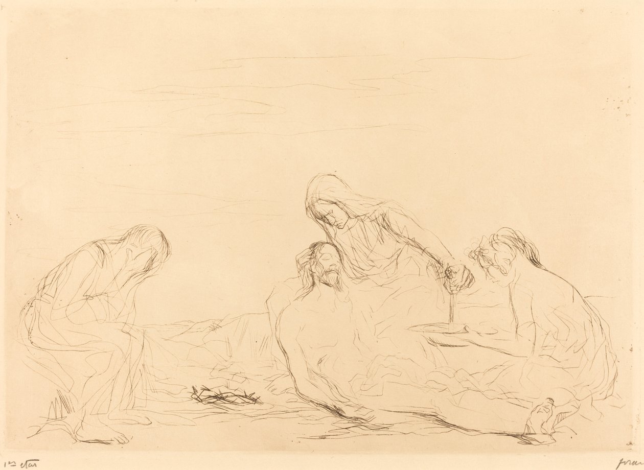 Pietà (troisième planche) - Jean Louis Forain