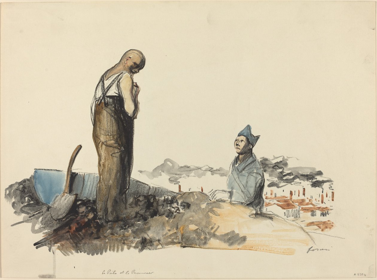 Poilu et prisonnier - Jean Louis Forain