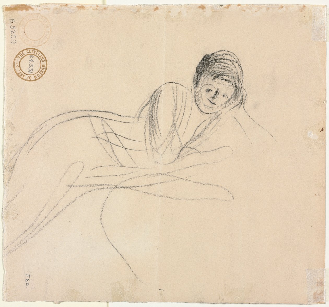 Femme Allongée (verso) - Jean Louis Forain