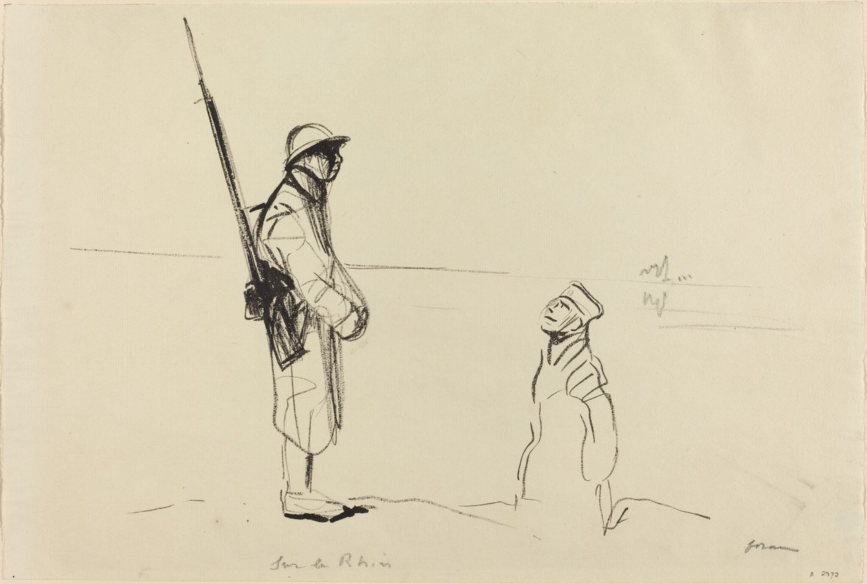 Sur le Rhin, vers 1914-1919 - Jean Louis Forain
