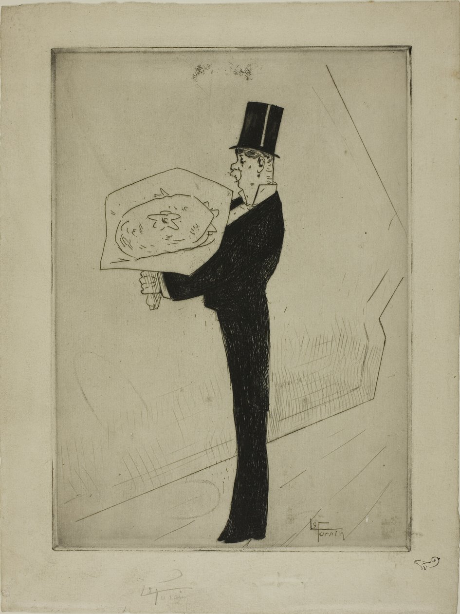 Le Toff avec un bouquet - Jean Louis Forain