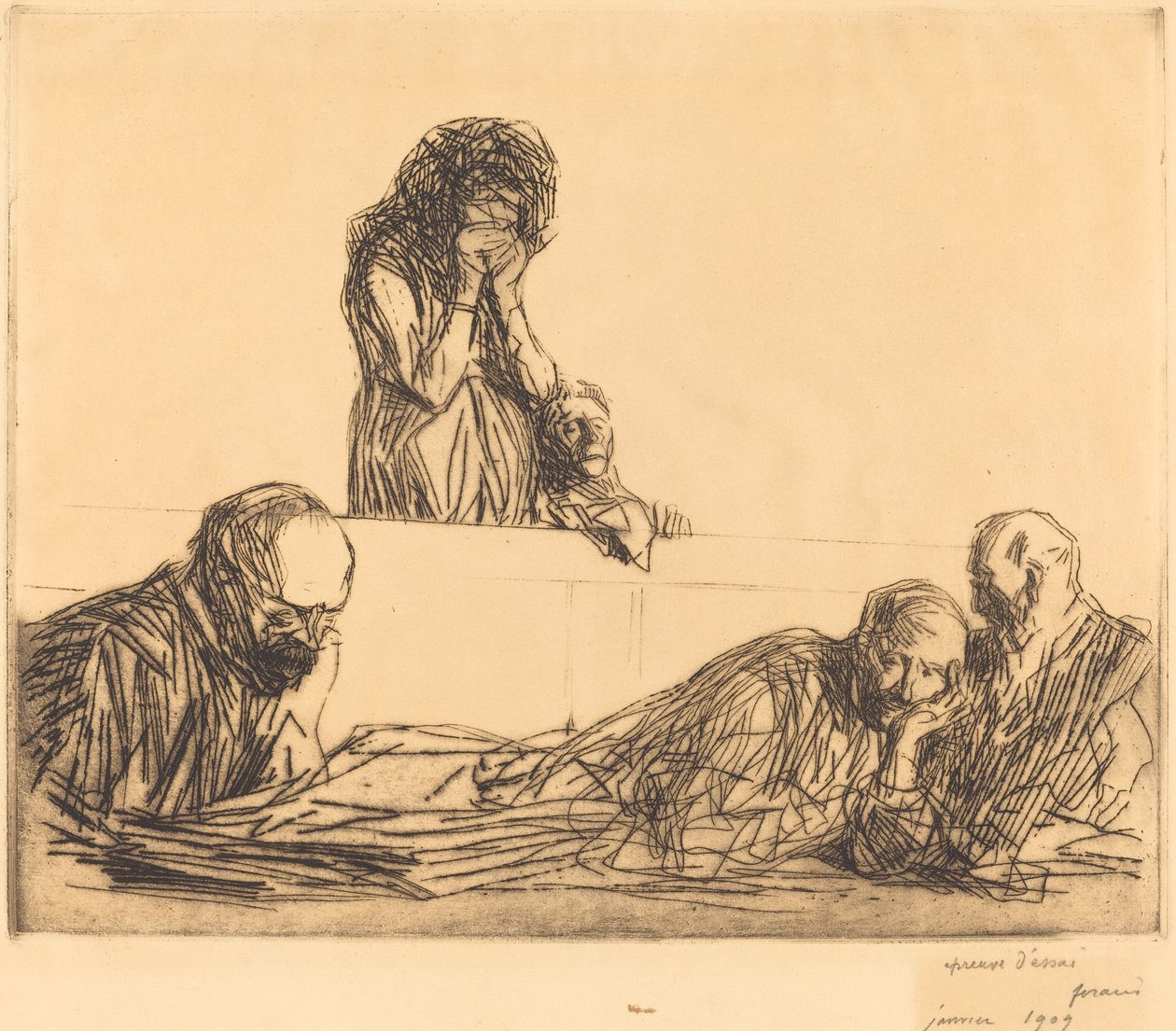 Mère célibataire (première planche) - Jean Louis Forain