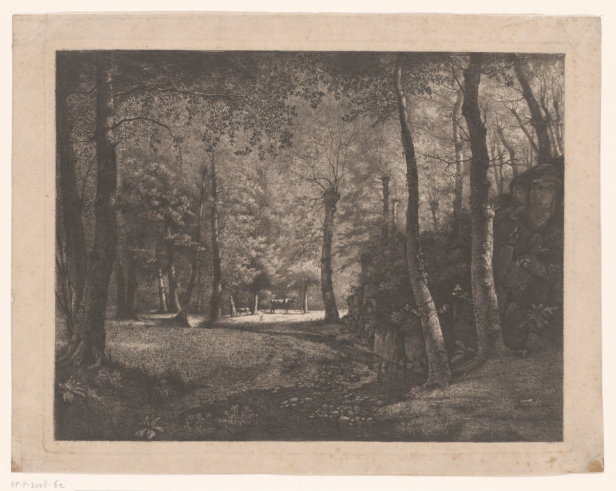 Bergère dans la forêt de Rochecardon - Jean Michel Grobon