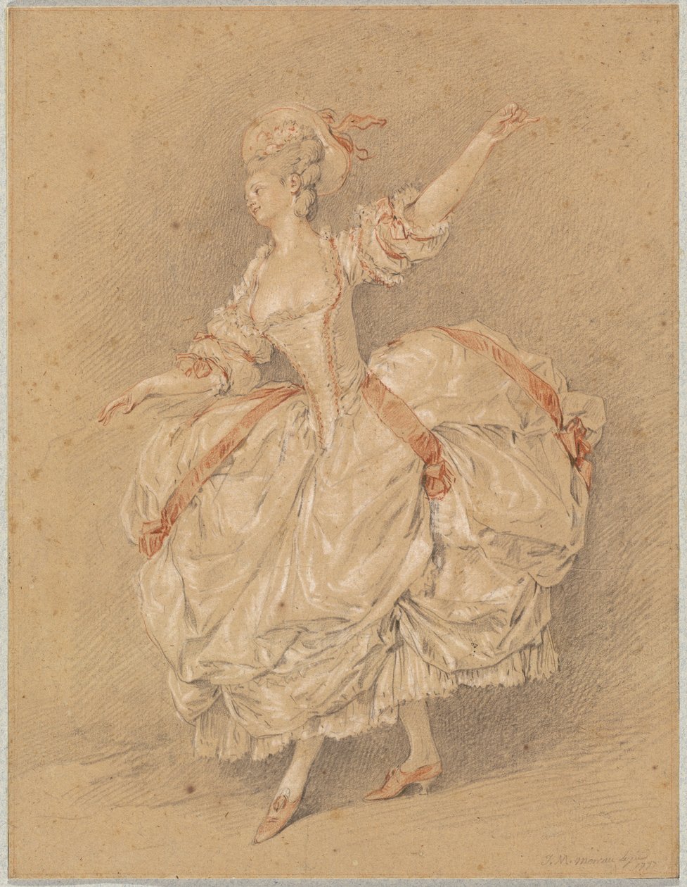 Une danseuse - Jean Michel Moreau
