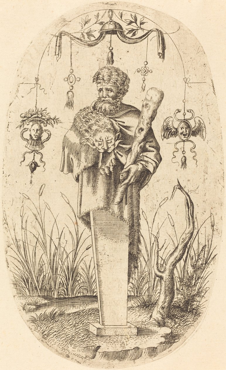 Hercule avec sa massue - Jean Mignon