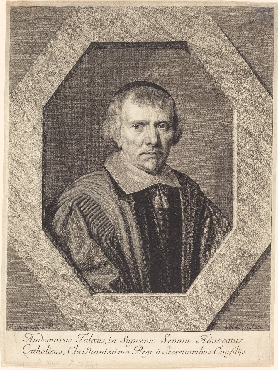 Omer Talon - Jean Morin after Philippe de Champaigne