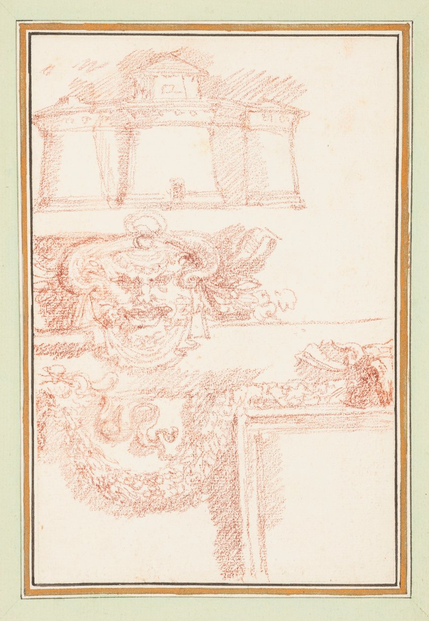 Armurerie, masque et guirlande - Jean Robert Ango