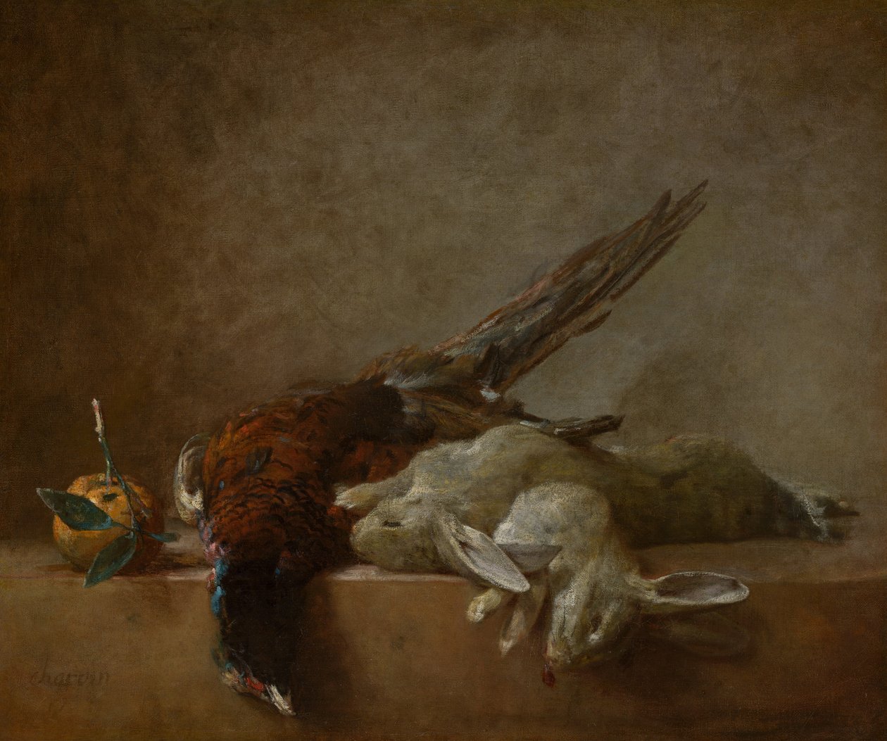 Nature morte avec gibier, probablement années 1750 - Jean Baptiste Simeon Chardin