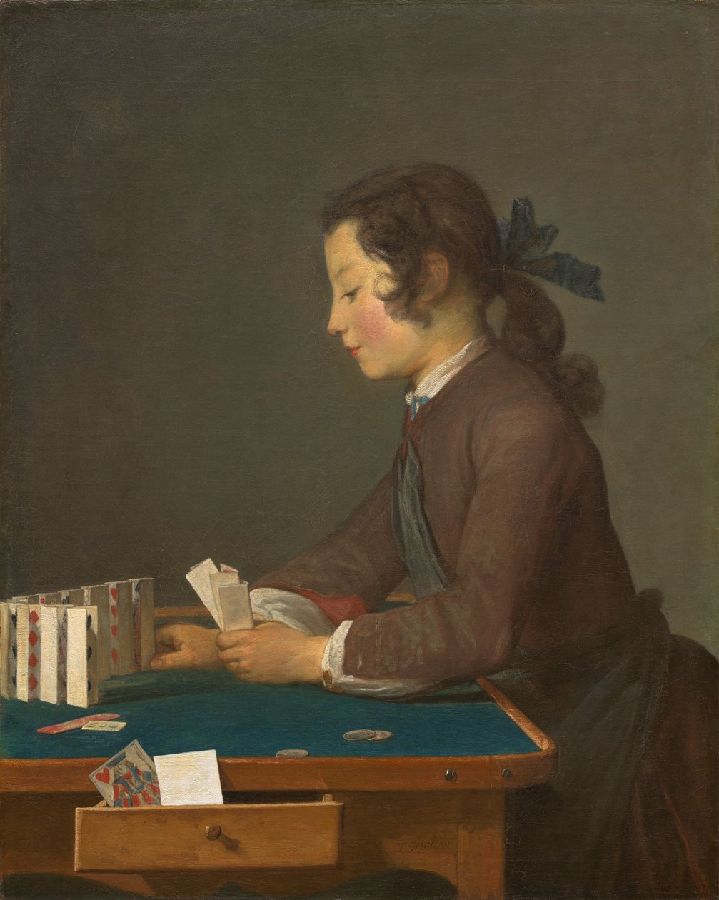 La Maison de Cartes - Jean Baptiste Simeon Chardin