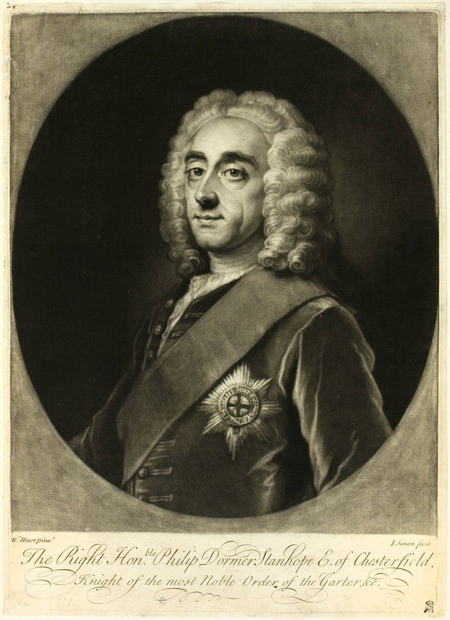 Philip Stanhope, comte de Chesterfield - Jean Simon