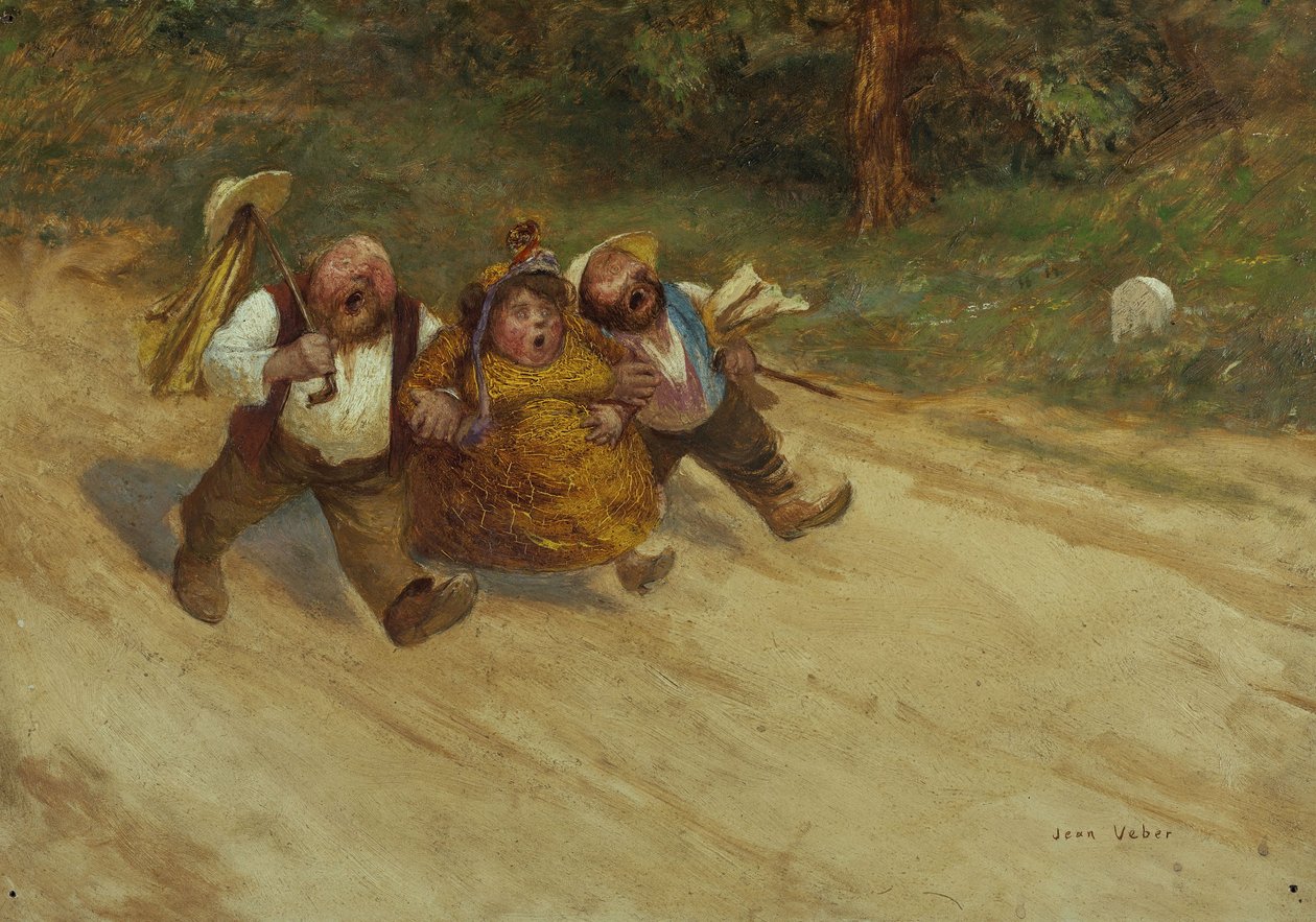 Trois bons amis, vers 1902 (huile) - Jean Veber