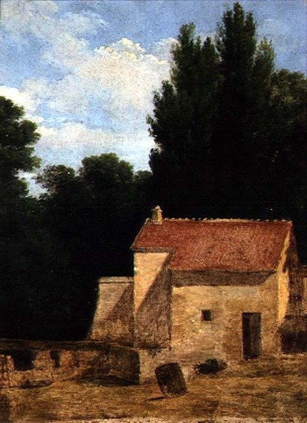 Bâtiment de ferme dans un paysage - Jean Victor Bertin