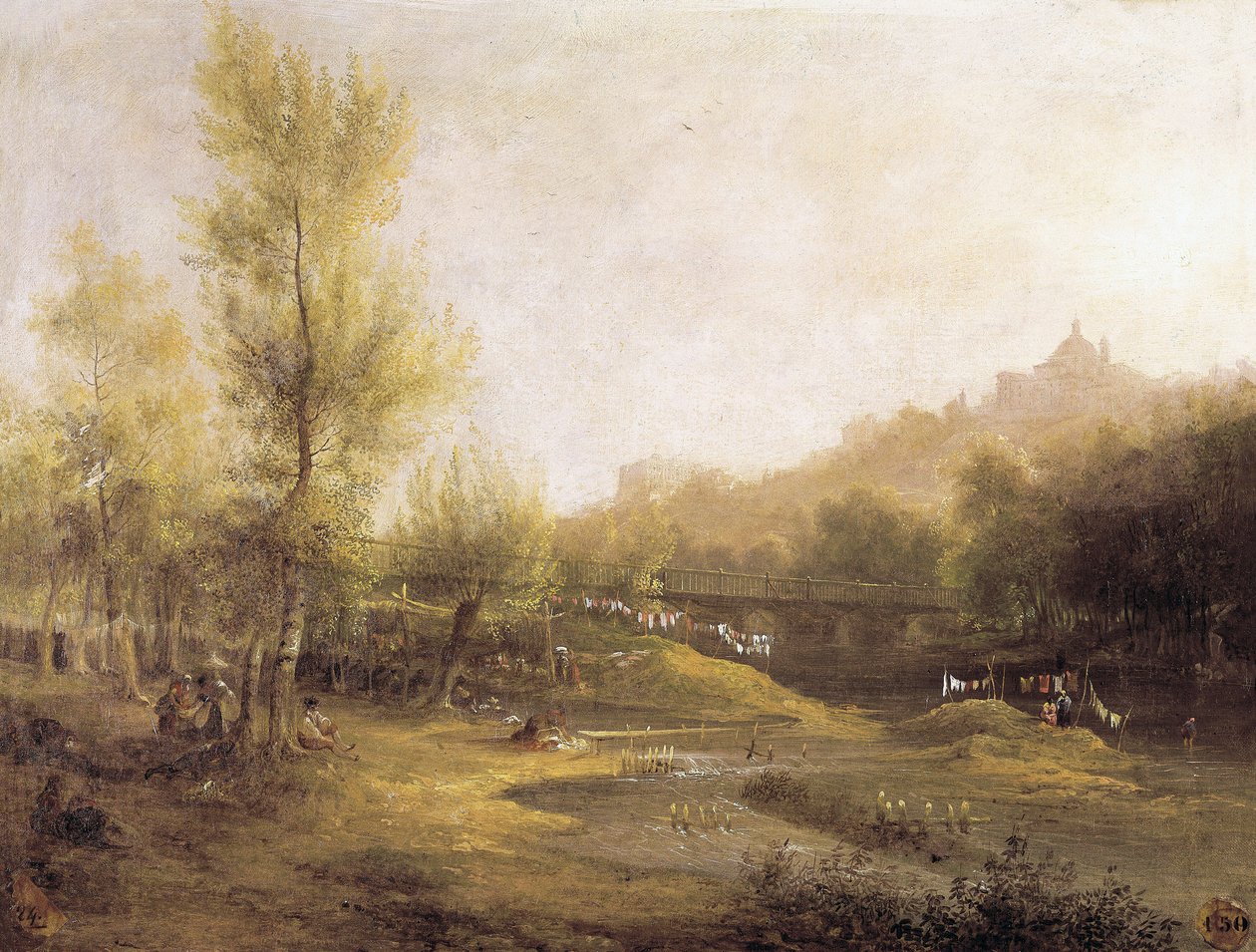 Les lavandières de Manzanares - Jenaro Pérez Villaamil