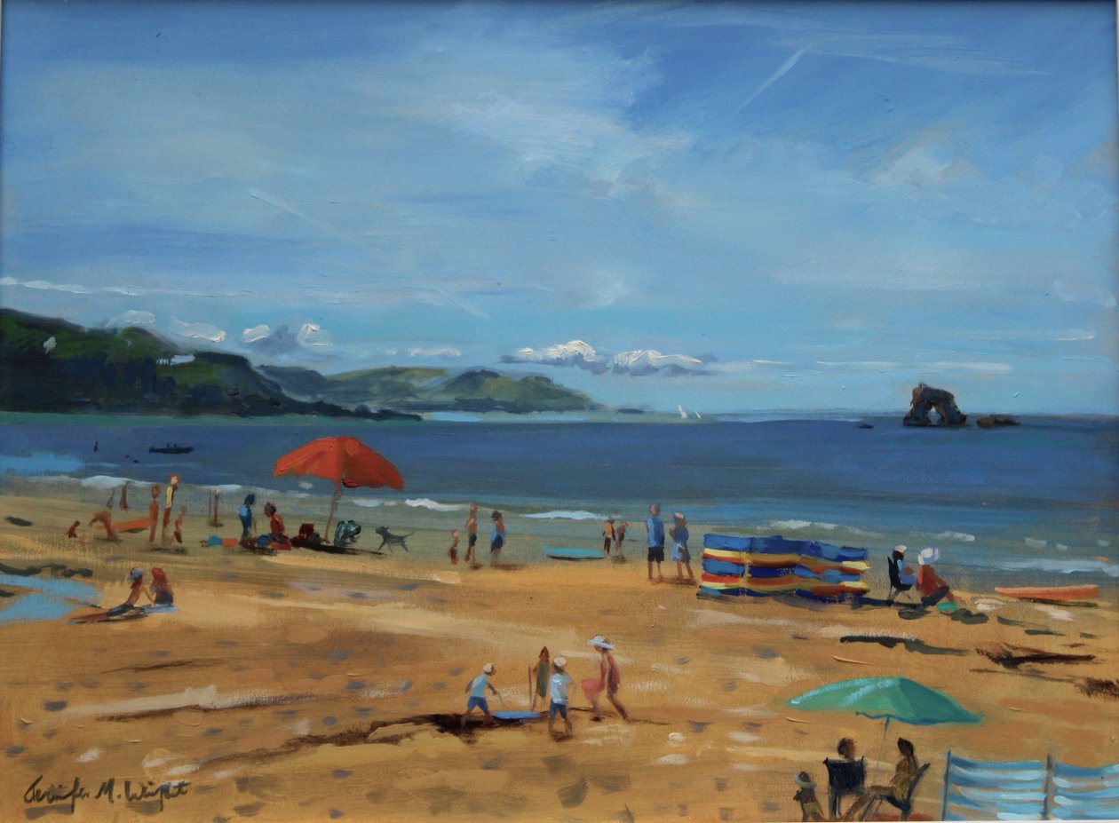 Thurlestone, parapluie rouge - Jennifer Wright