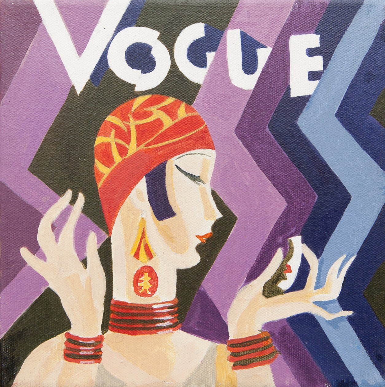 Couverture de Vogue (acrylique) - Jennifer Abbott