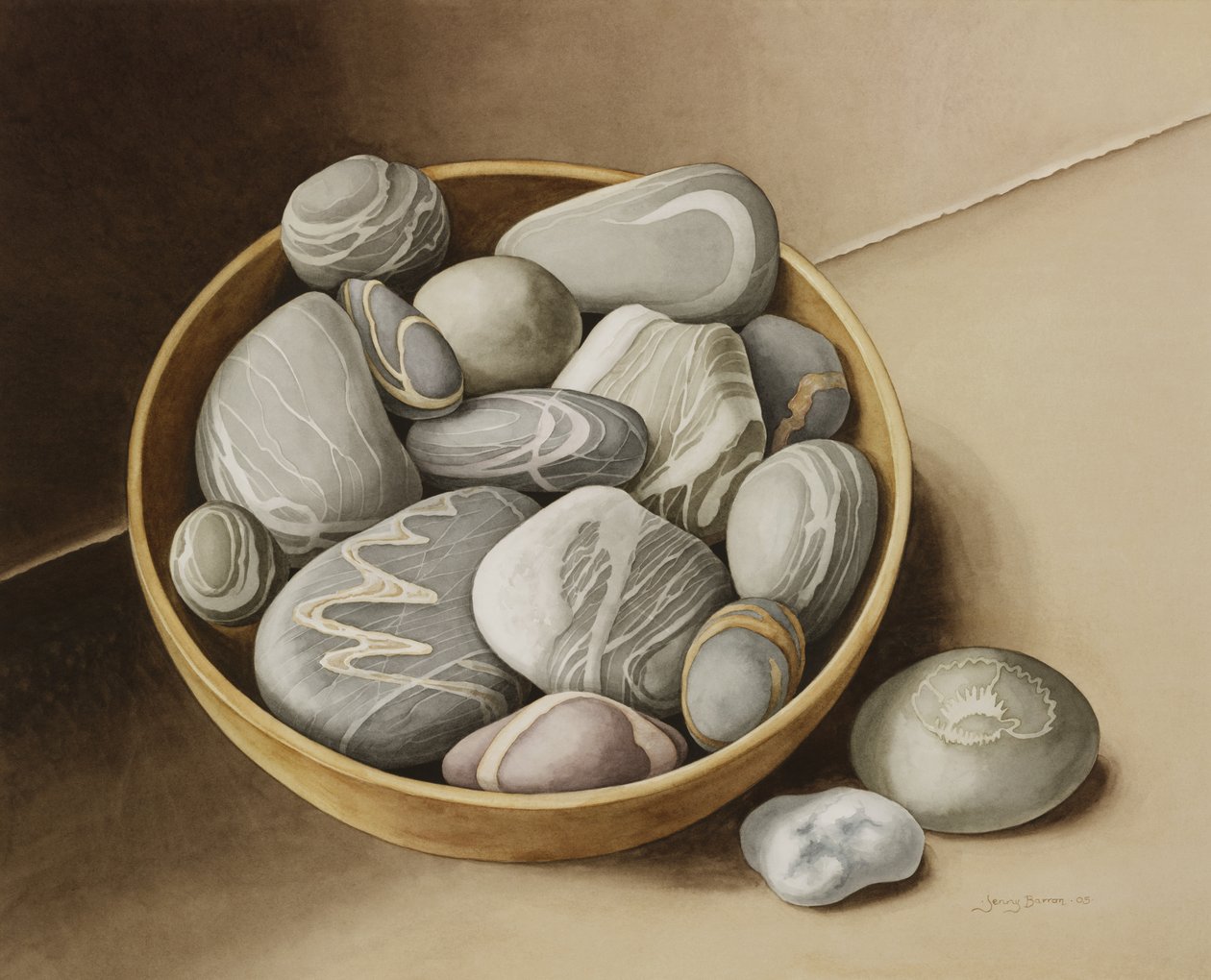 Bol de galets, 2005 - Jenny Barron