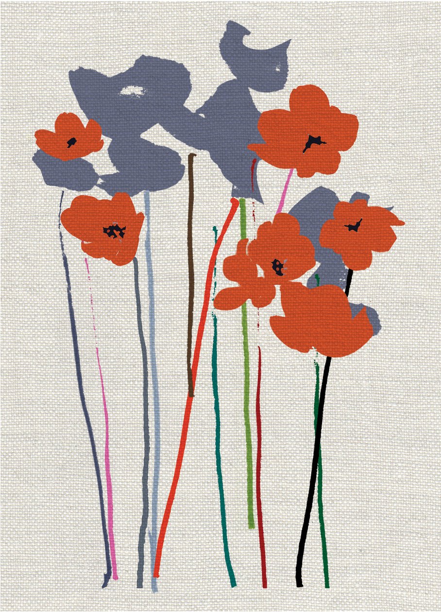 Coquelicots imprimés - Jenny Frean