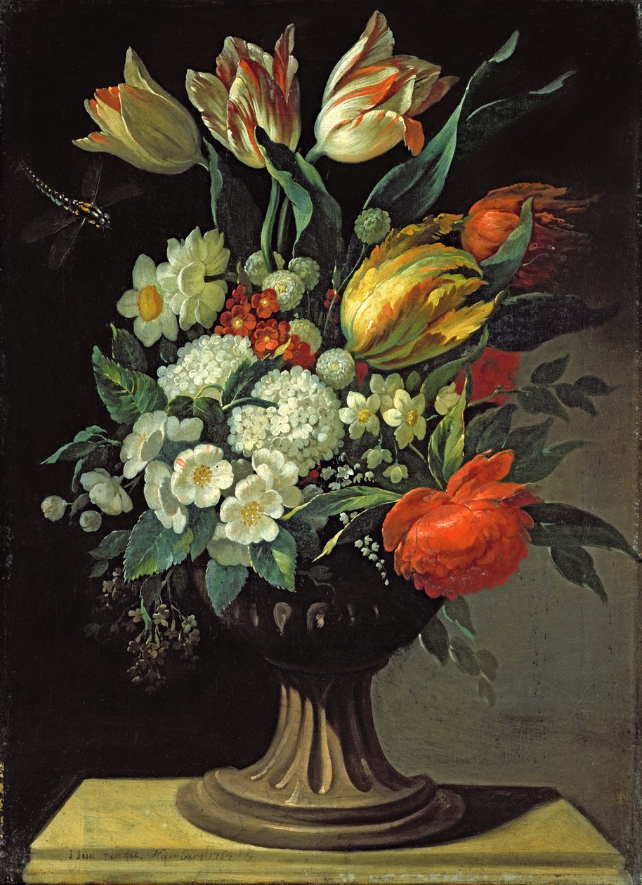 Nature morte avec fleurs, 1764 - Jens Juel