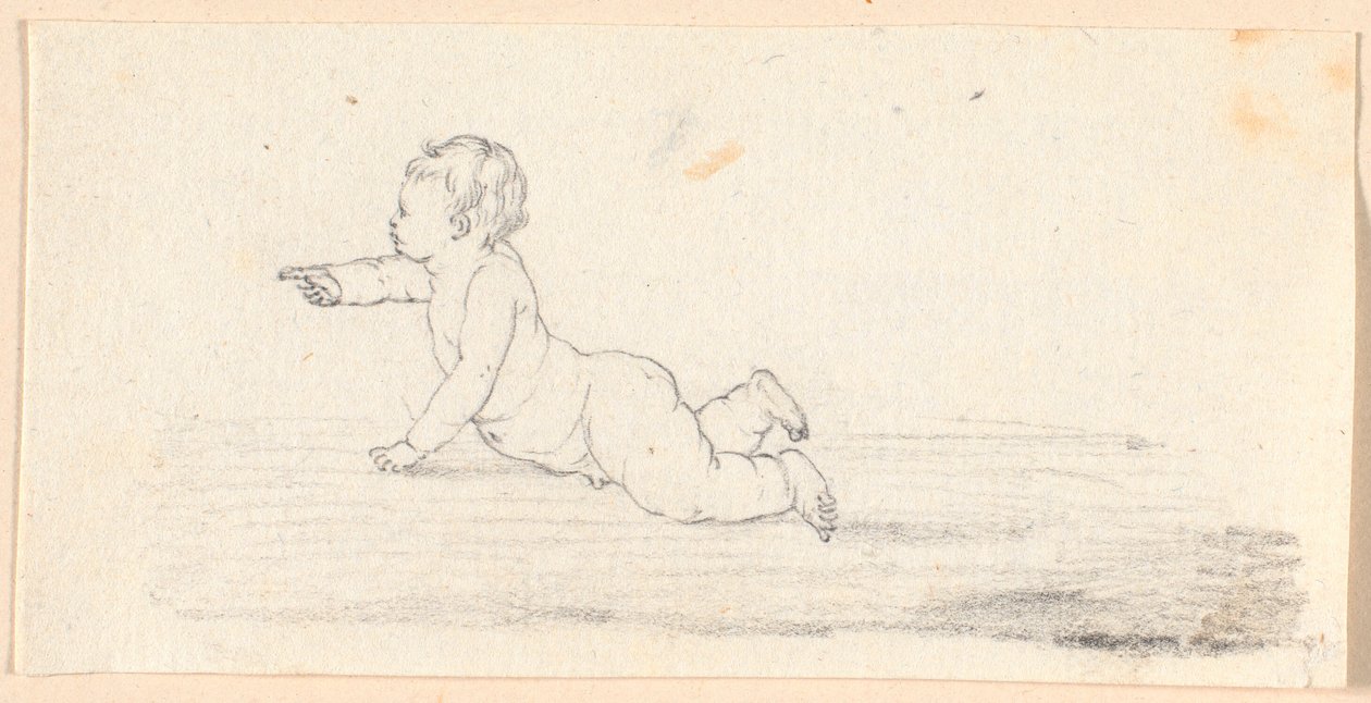 Un garçon rampant, nu - Jens Juel