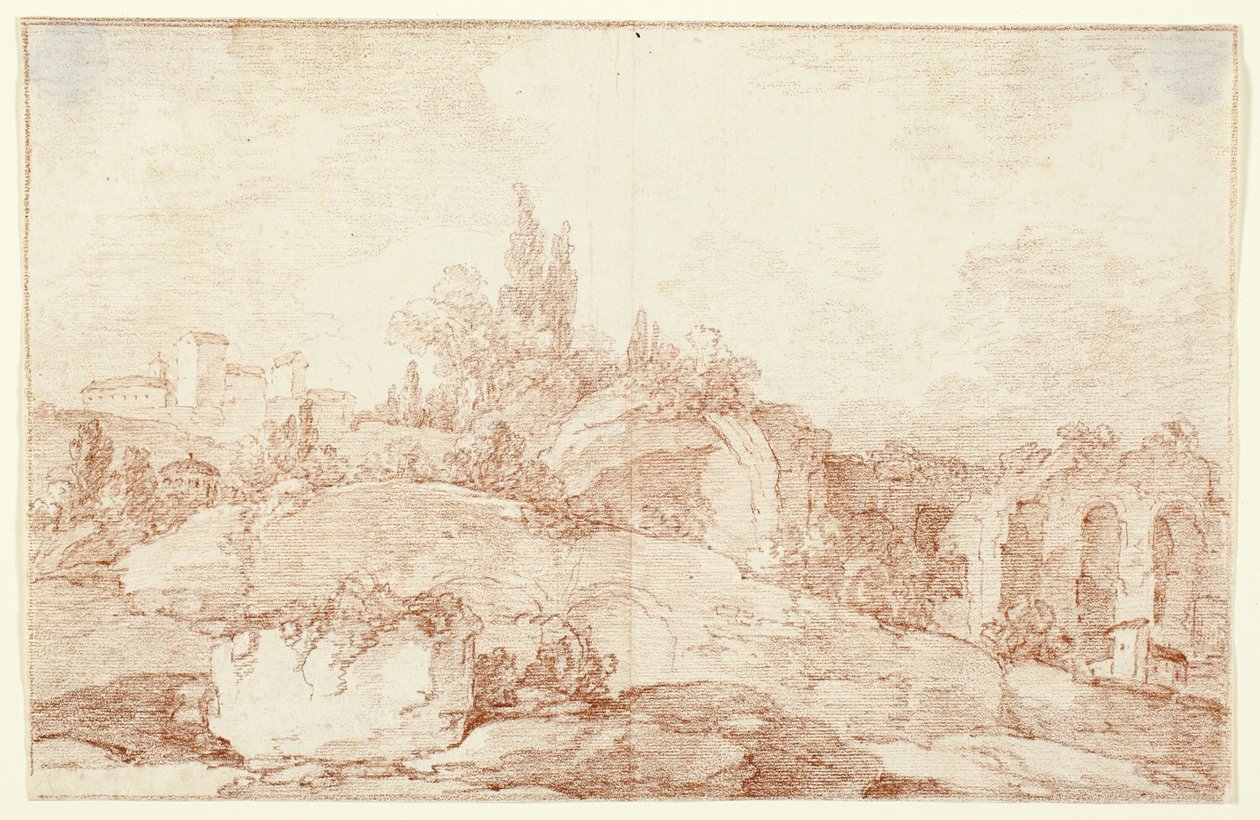 Paysage de la Campagne italienne - Jens Petersen Lund