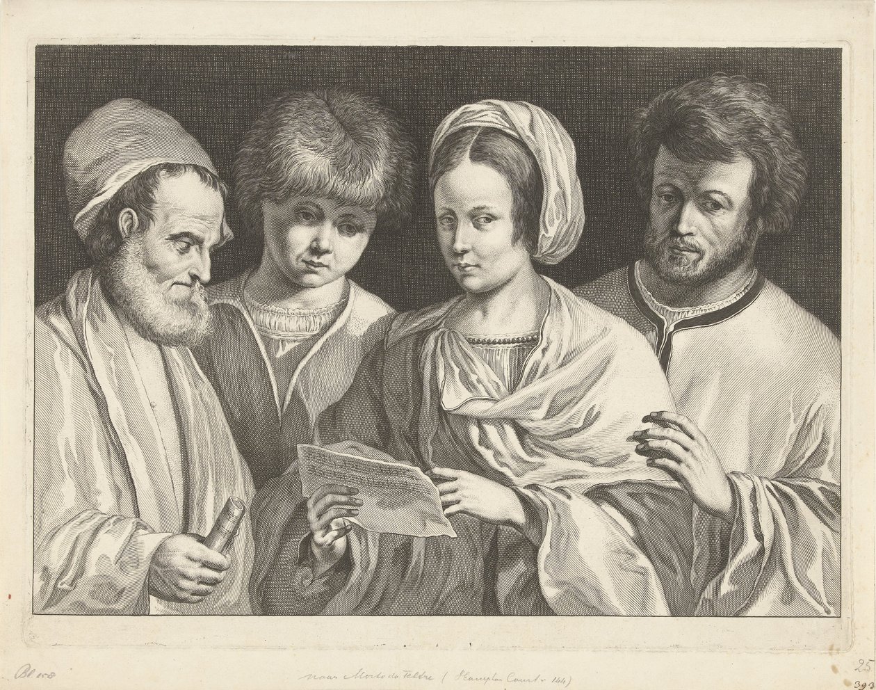 Quatre musiciens (Het concert) - Jeremias Falck