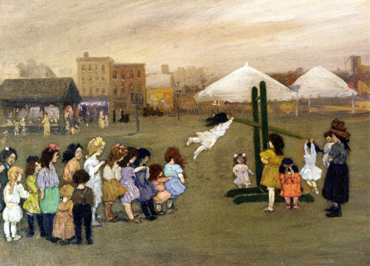 Terrain de jeu, vers 1907 - Jerome Myers