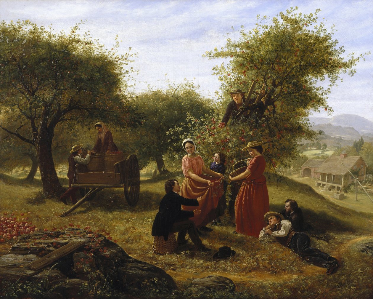 Cueillette de pommes - Jerome Thompson