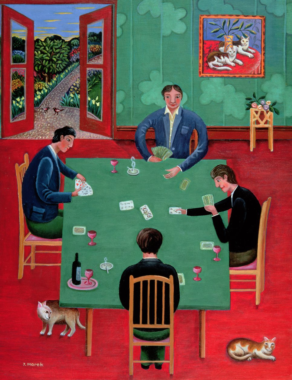 Jouer aux cartes - Jerzy Marek