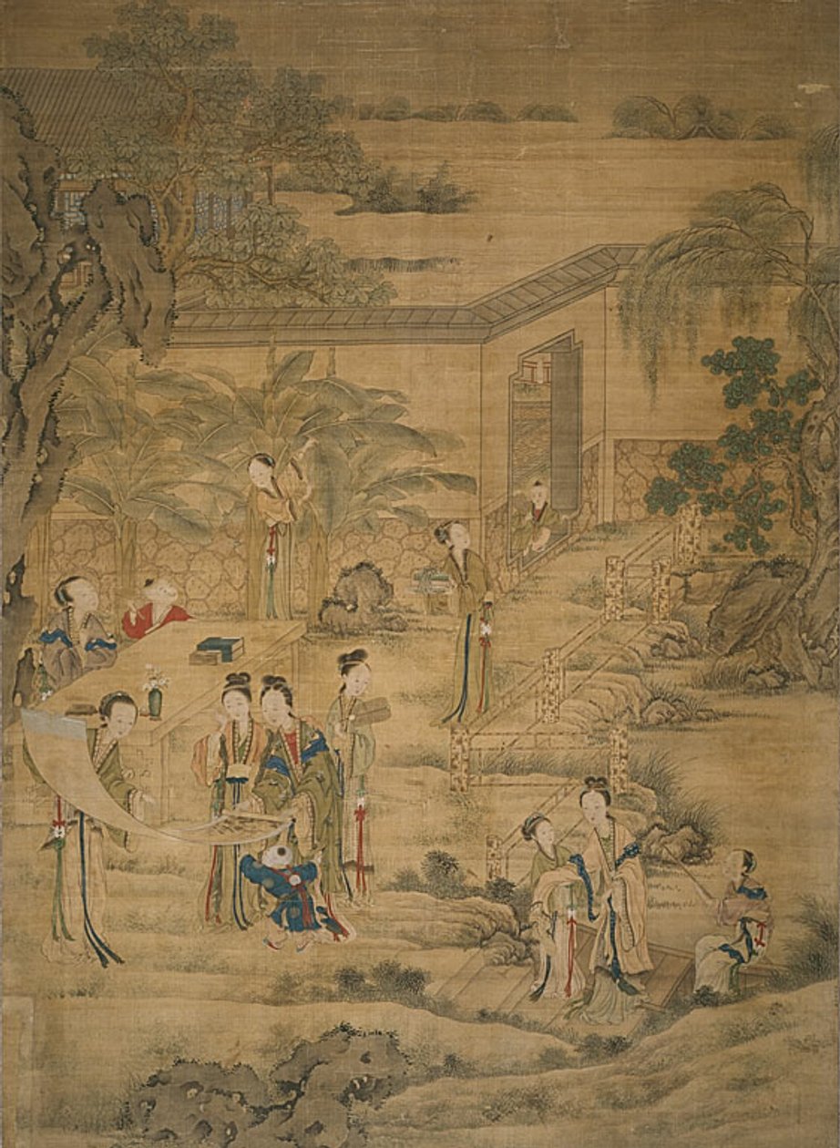 Les femmes regardent les peintures - Jiao Bingzhen