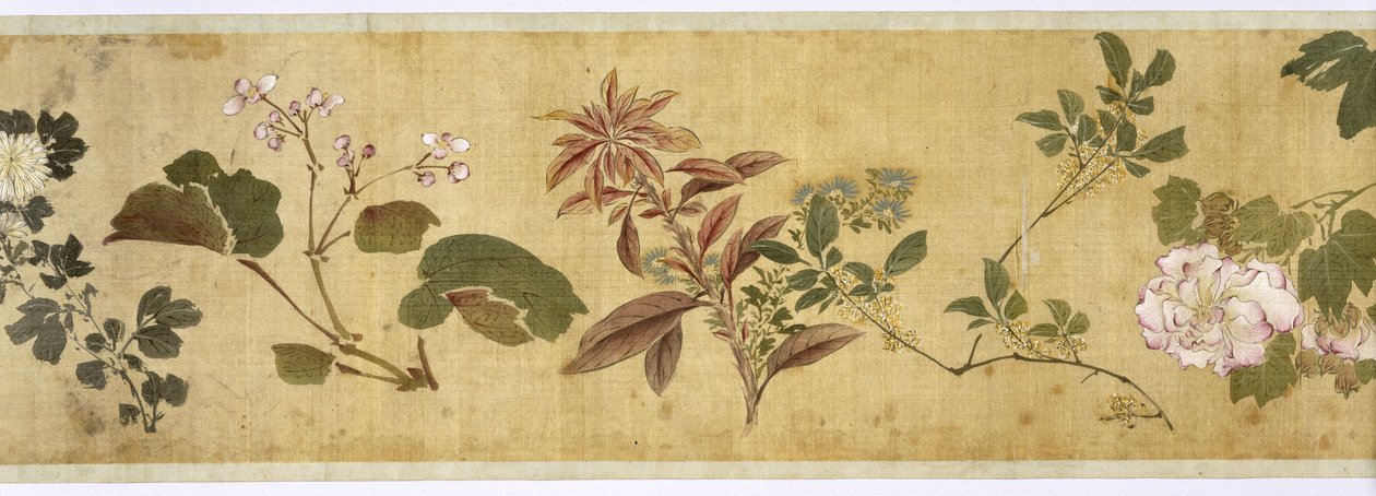 Cent Fleurs, début du XVIIe siècle (détail) - Jiayan Chen