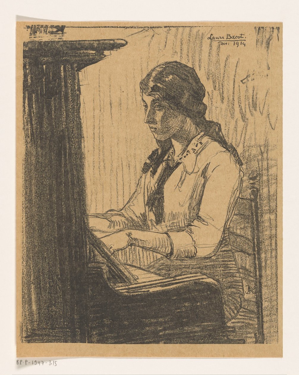 Laura Bacot jouant du piano - Jo Koster