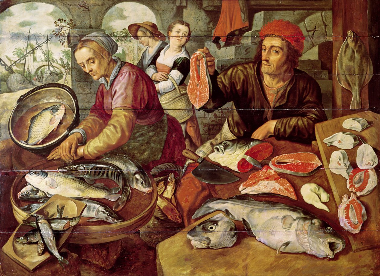 Le marché aux poissons - Joachim Bueckelaer