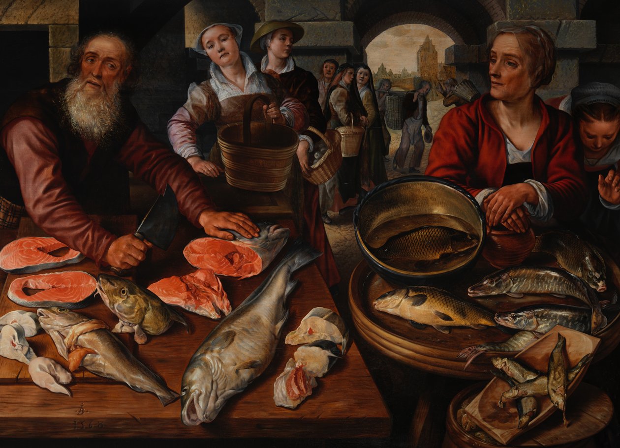 Marché aux poissons, 1568 - Joachim Beuckelaer